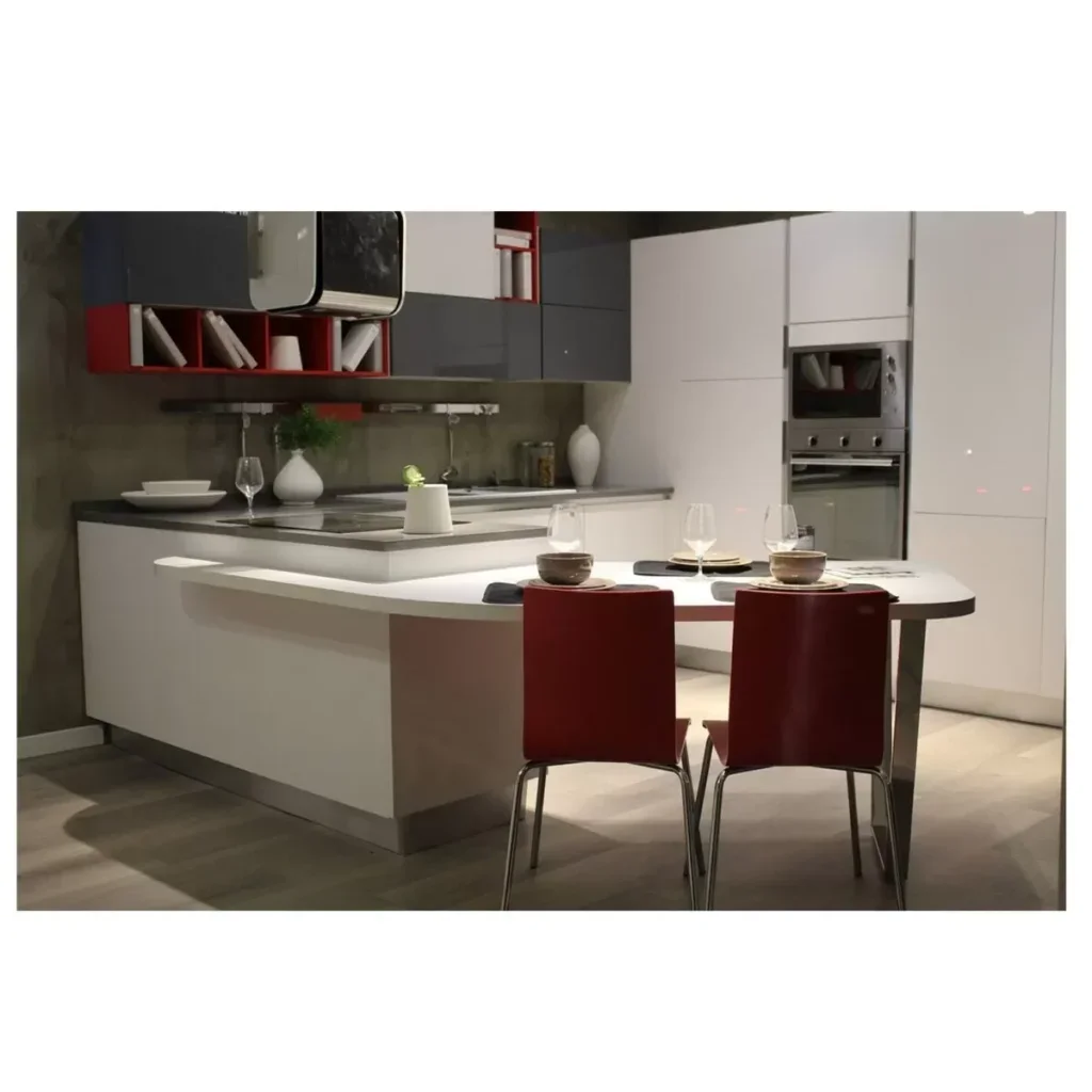Cocina integral en U moderna y exclusiva