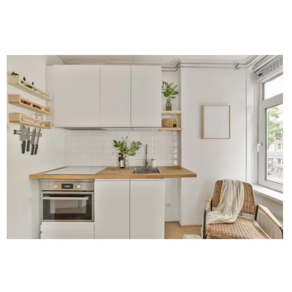 Cocina integral lineal pequeña