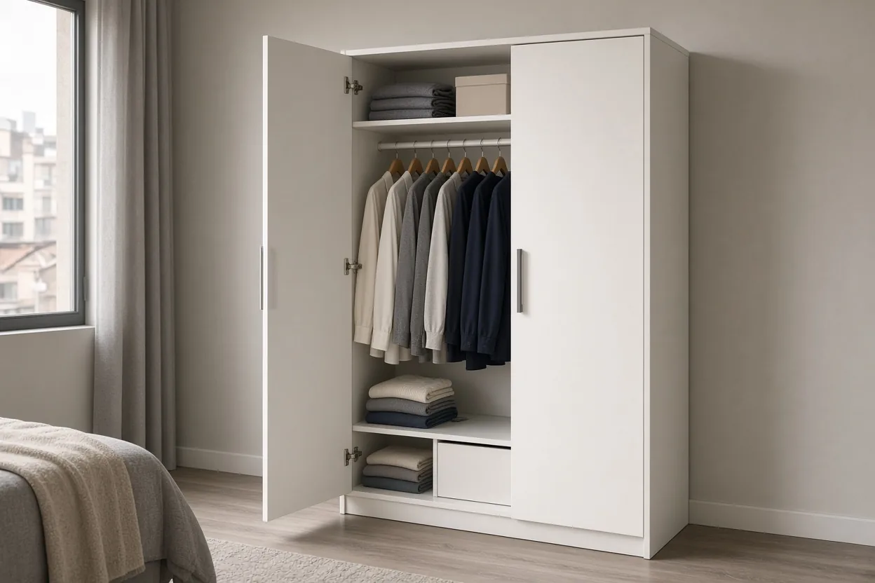 Closet Alto 160 cm Blanco Mate para Almacenamiento en Bogotá