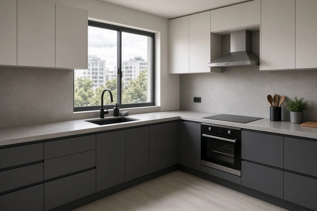 Cocina Integral en L Niebla y Plomo Bogotá