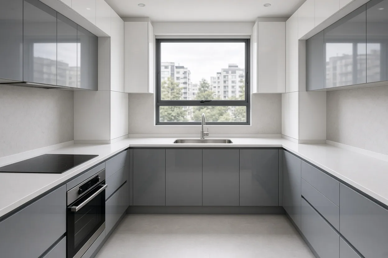 Cocina integral en U moderna y exclusiva en Bogotá