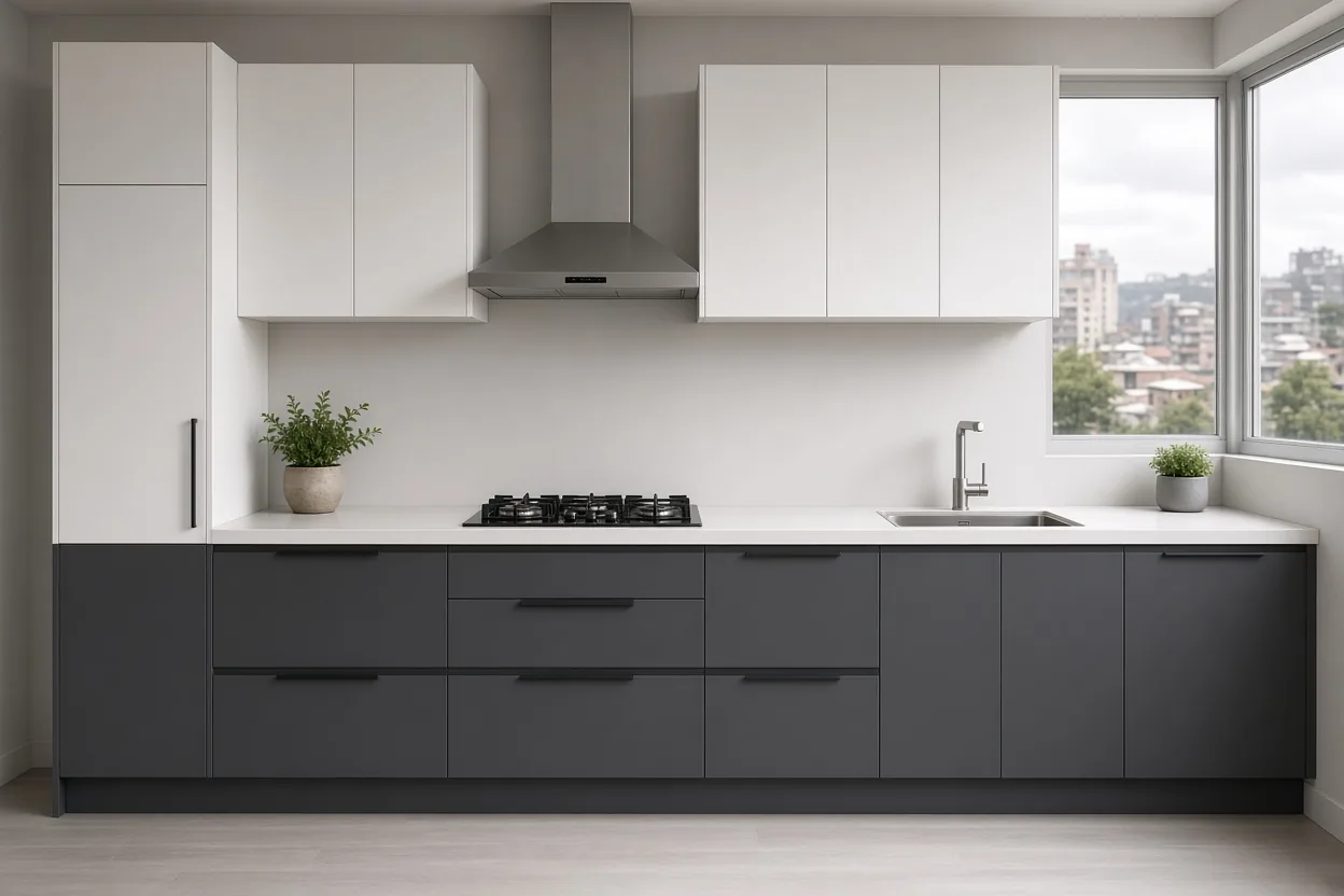 Cocinas Lineales en Bogotá Diseño y Fabricación a Medida
