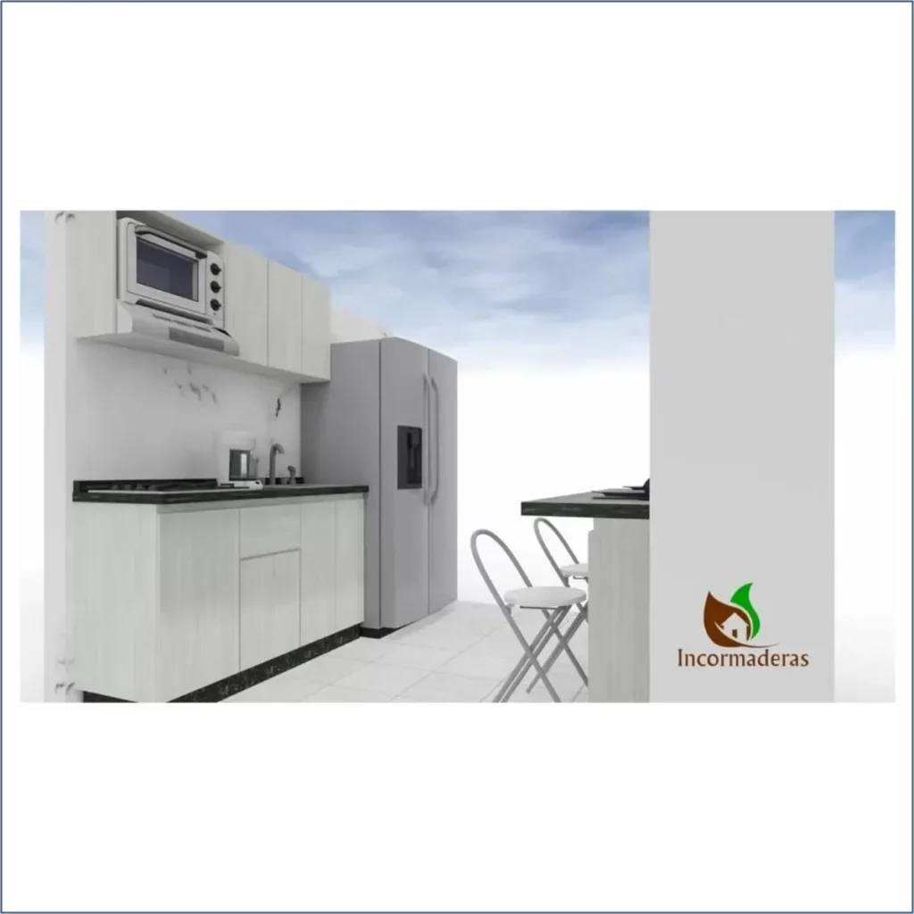 Cocina Integral Lineal 150 Granito Ubatuba Bogota